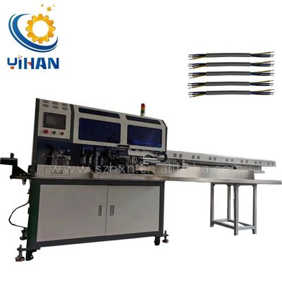Doppelkopf-Runde-Hülle Mehrkern-Drahtschneidemaschine Stripping Twisting Dipping Tinning Maschine