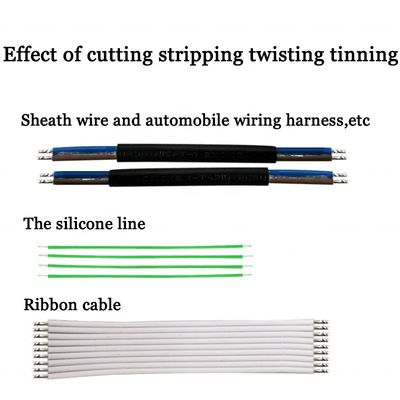 Multifunktionelle Wire Cut Strip Twist Tinning-Maschine zum Schneiden von Länge 8mm-99999mm