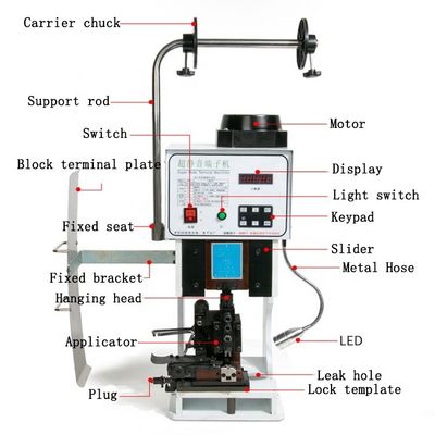 AC220V 50HZ/60HZ 1,5T Stummterminal-Krimpmaschine für Verbindungsanlage-Erdterminalpressen