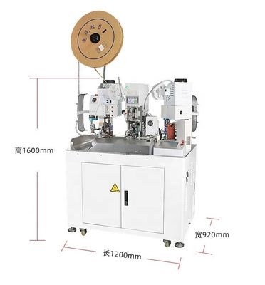 1.5-10mm Stripping Länge automatische Drahtdichtung wasserdichte Stecker Einfügen Krempmaschine