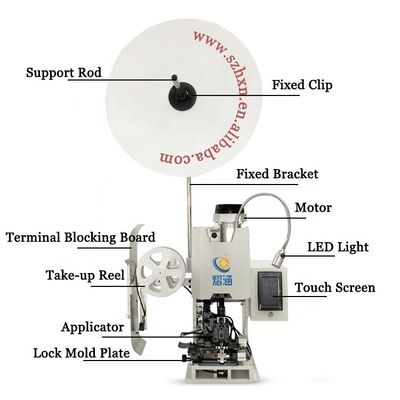 15KN Stripping Stripping Terminal Crimping Machine mit Stripping und Crimping-Funktionen