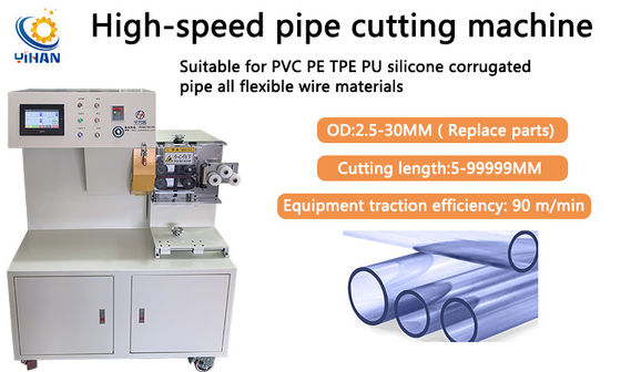 Maschine zum Schneiden von PVC-Rohren aus Kautschuk mit einer Zugwirkung von 90 m/min